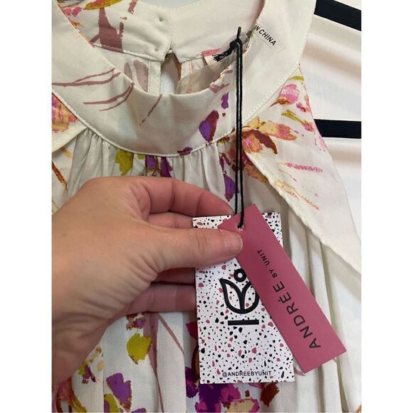 Andree by Unit High Neck floral sleeveless top size 2X NWT - Picture 11 of 15